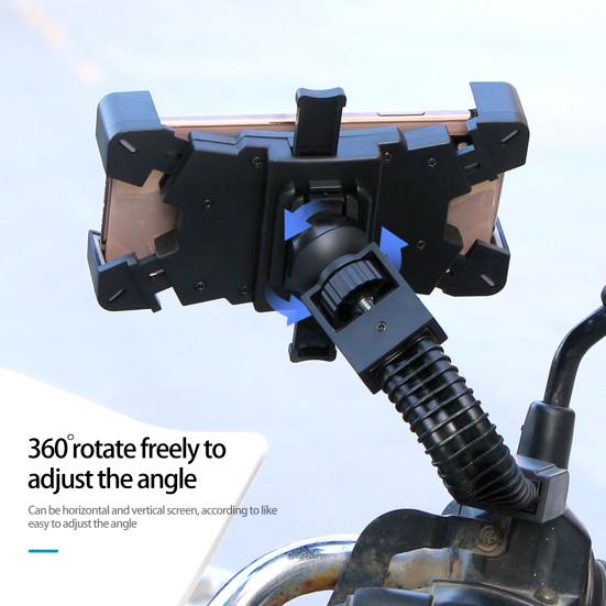 Навигационный кронштейн без поворота кнопок, совместимый с одним щелчком блокировки, быстроблокирующийся держатель для телефона на мотоцикле на 360 градусов
