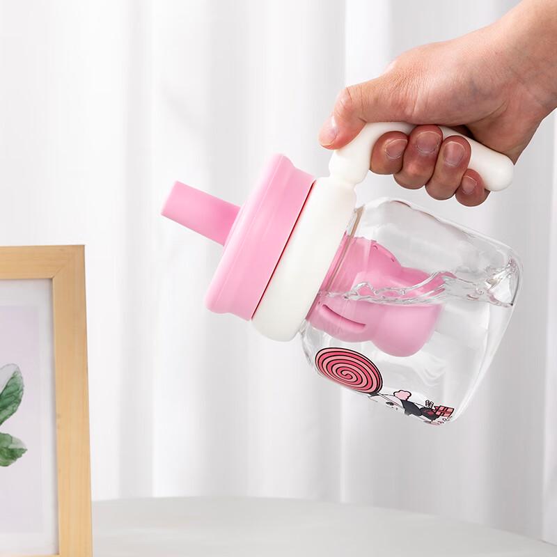 Shanchongshan Gourd-Shaped High Borosilicate Glass Bottle with Straw