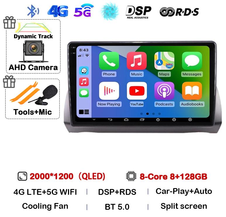 Android 14 Carplay Auto For Fiat Argo 2019 2020 2021 2022 Stereo Multimedia Autoradio DSP Car Radio Video Player GPS 360 Camera