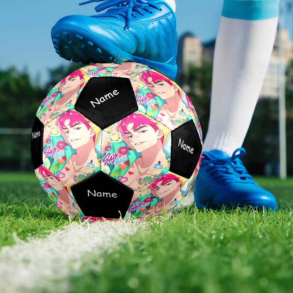 Custom Name Saja Boys Theme Size 5 Soccer Ball, Suitable for Both Indoor and Outdoor Matches, a Gift Suitable for Everyone.