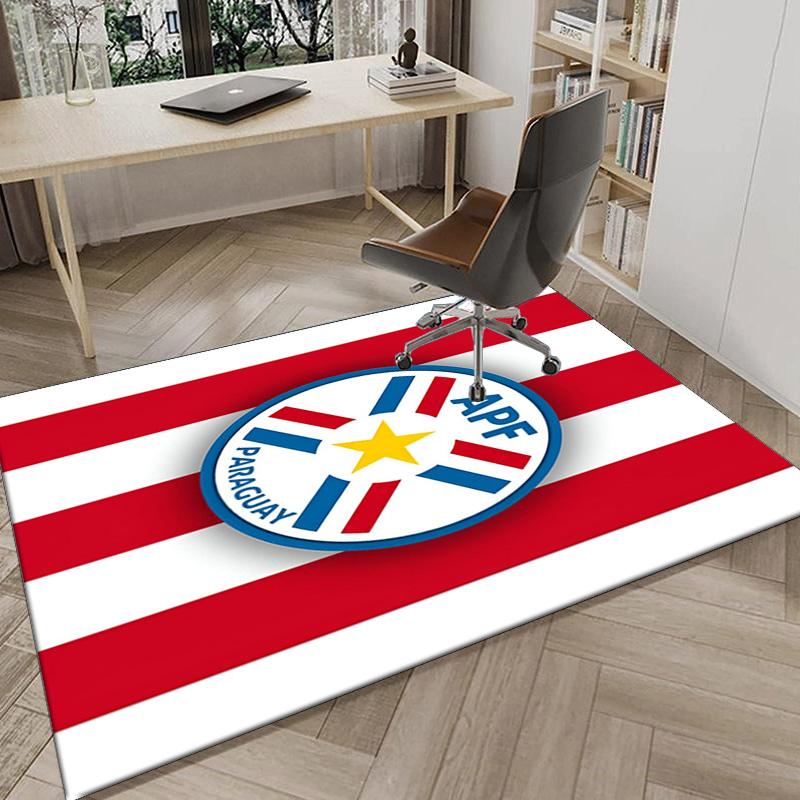 Paraguay's National Emblem Area Rug Office rug, Chair Rug, Decor Carpet Livingroom bedroom Mat, Large Size Fan gifts Christmas gifts