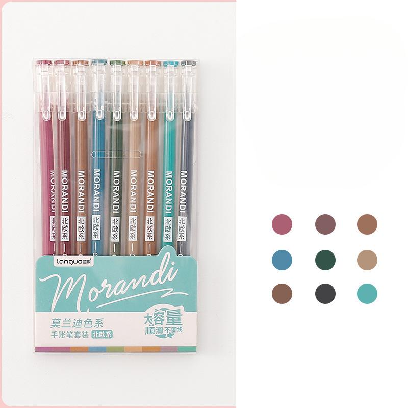 Набор ручек Morandi Color Ledger Pen Set для студенческих записей, цветная нейтральная ручка