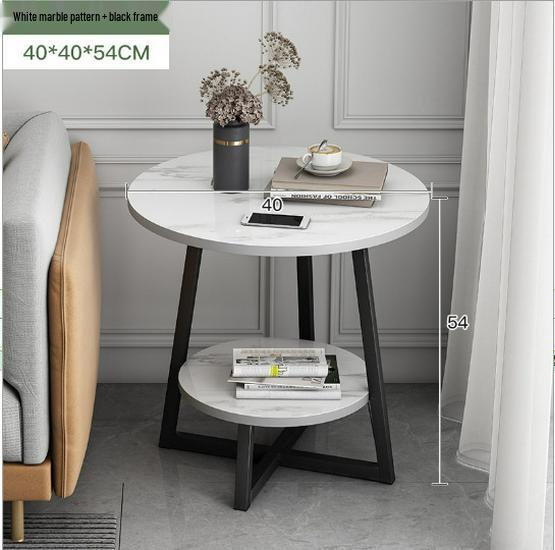 Nordic Minimalist Small Round Coffee Table for Living Room