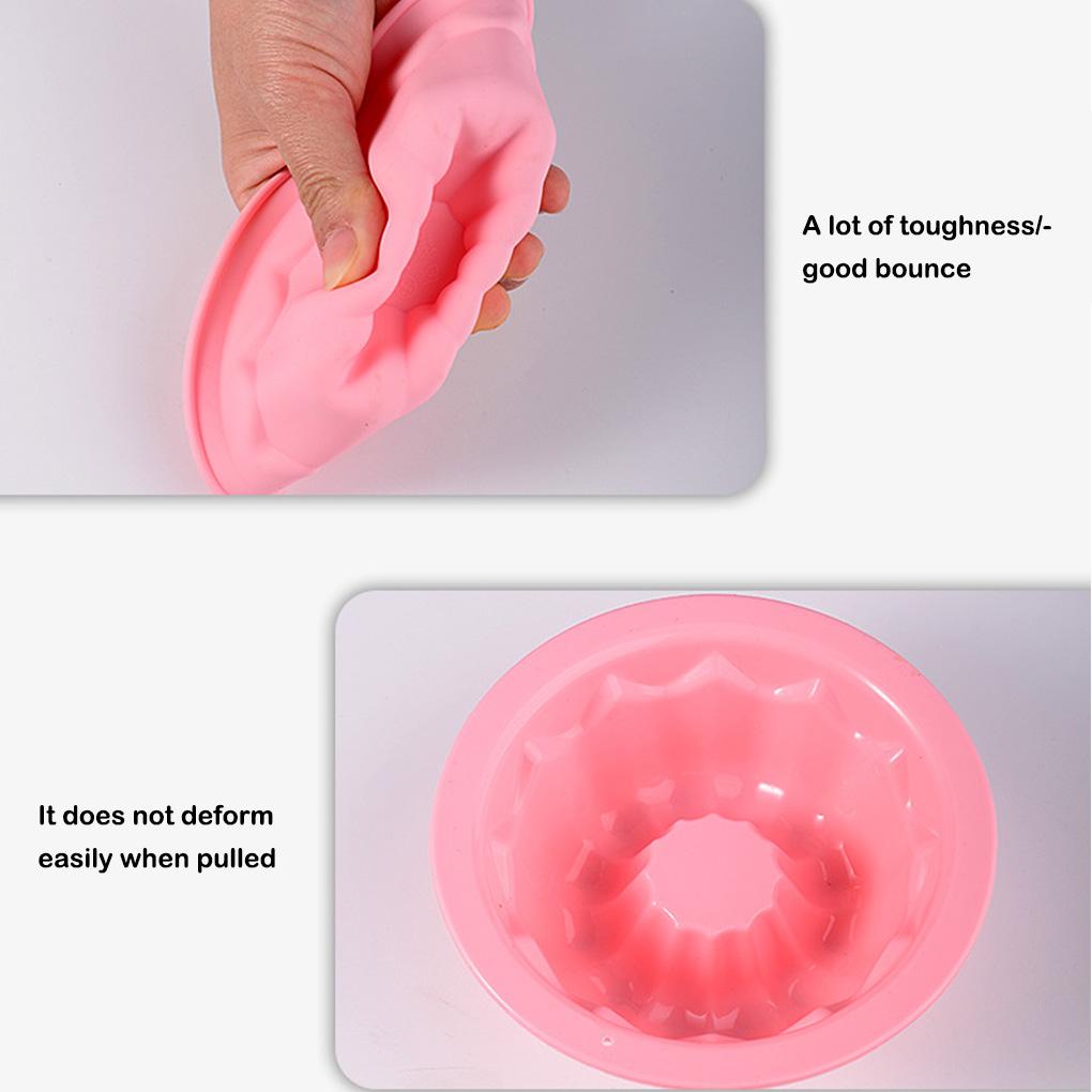 Рифленая круглая силиконовая форма для выпечки, антипригарная мини-форма, термостойкая, тыквенная, десертная, кексы, домашняя свадьба