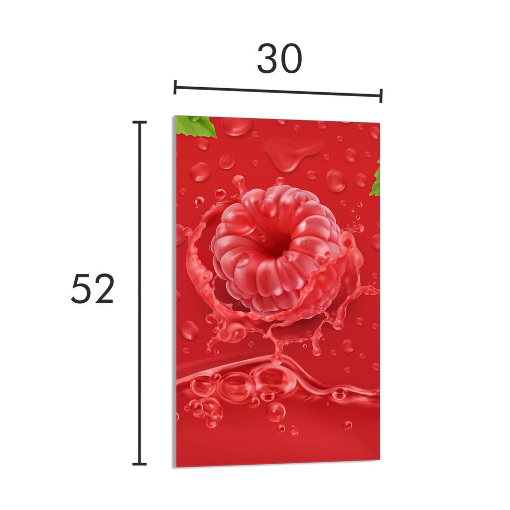 SZKLANA DESKA DO KROJENIA 30x52 Malina