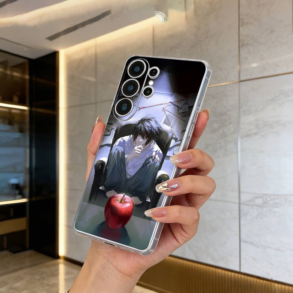 D-Death -Note Лайт Ягами -L Чехол для телефона для Samsung S25,S24,S21,S22,S23,S30,Ultra,S20,Plus,Fe,Lite Прозрачная крышка