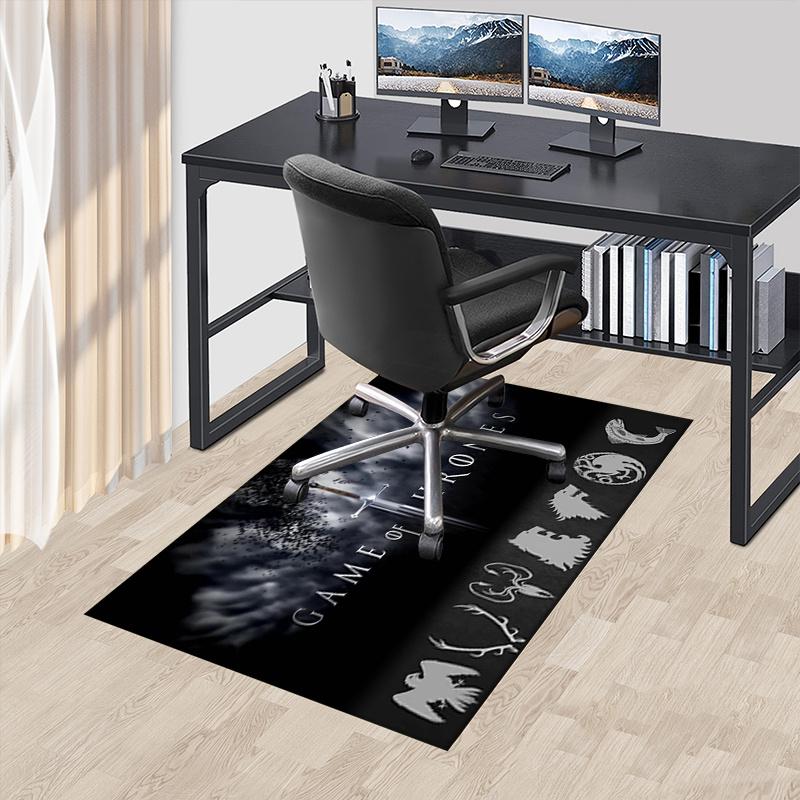 Game of Thrones: Epic Fantasy Adventure Poster Print Office Mat Home Decor Office Desk Chair Rugs Chair Carpet for office Chair Mat Gift For