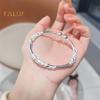 Women Bangle Adjustable Opening Design Floral Embossed Polished Alloy Ethnic Style Wrist Jewelry for Everyday Special Occasions