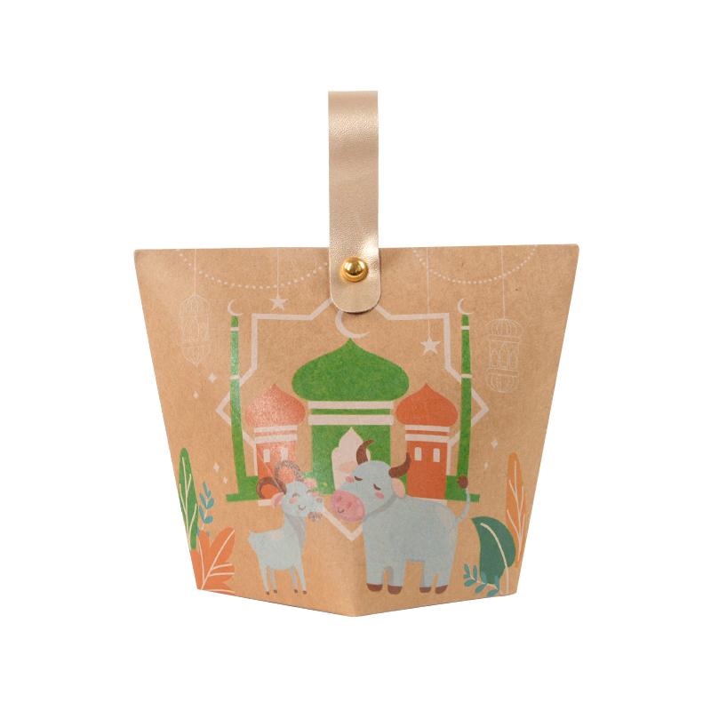 5/10 шт. Подарочная коробка для конфет EID Mubarak, украшение на Рамадан, упаковка для подарков в виде печенья, 2024, исламские принадлежности для мусульманских вечеринок, домашний декор