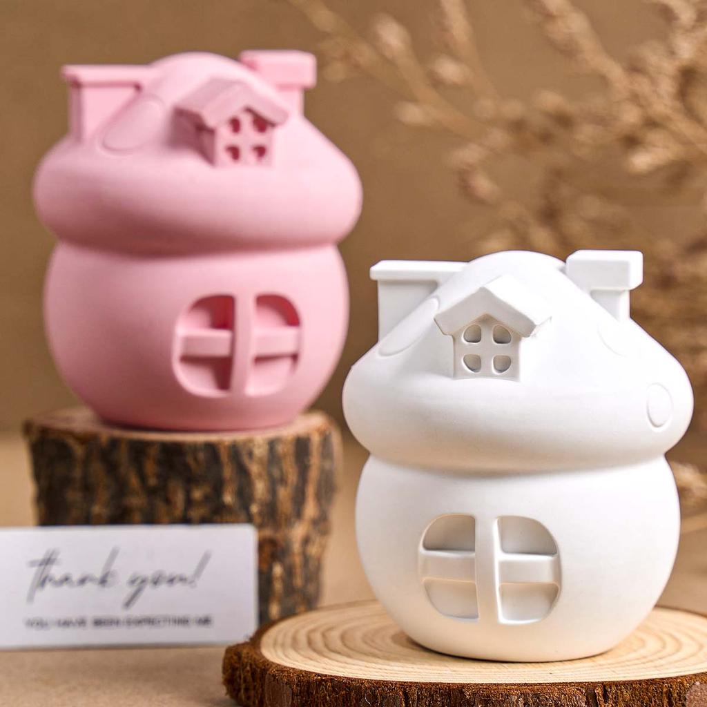 Силиконовая форма для свечей в виде грибного домика, имитация, сделай сам, ручная работа, ароматическое мыло, гипс, смола, формы для литья, домашний декор, искусство, подарки