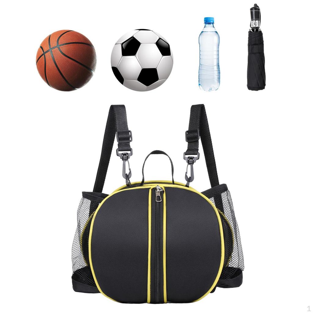 Баскетбольная сумка-тоут с регулируемым ремнем и сетчатыми карманами