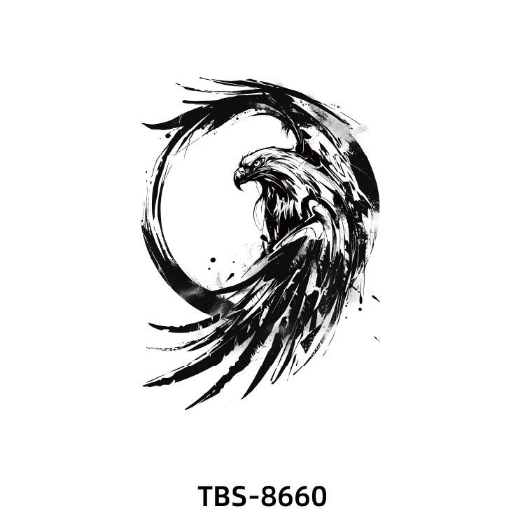 2025 Full/Half Arm Wolf, Tiger, & Flower Tattoo Stickers - European/American Style