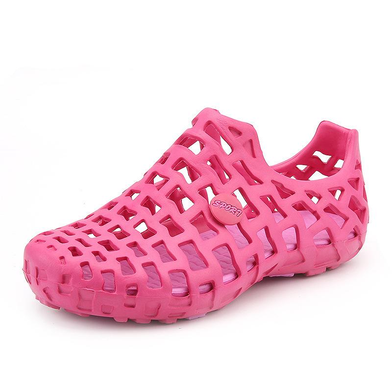 Summer couple outdoor hole shoes hollow breathable water park sandals beach shoe cover Mens