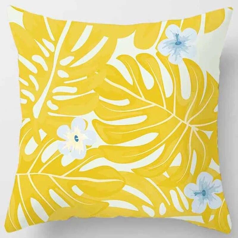 Модная желтая декоративная наволочка, диван для гостиной, офисное сиденье, поясная подушка, эстетическое украшение для дома