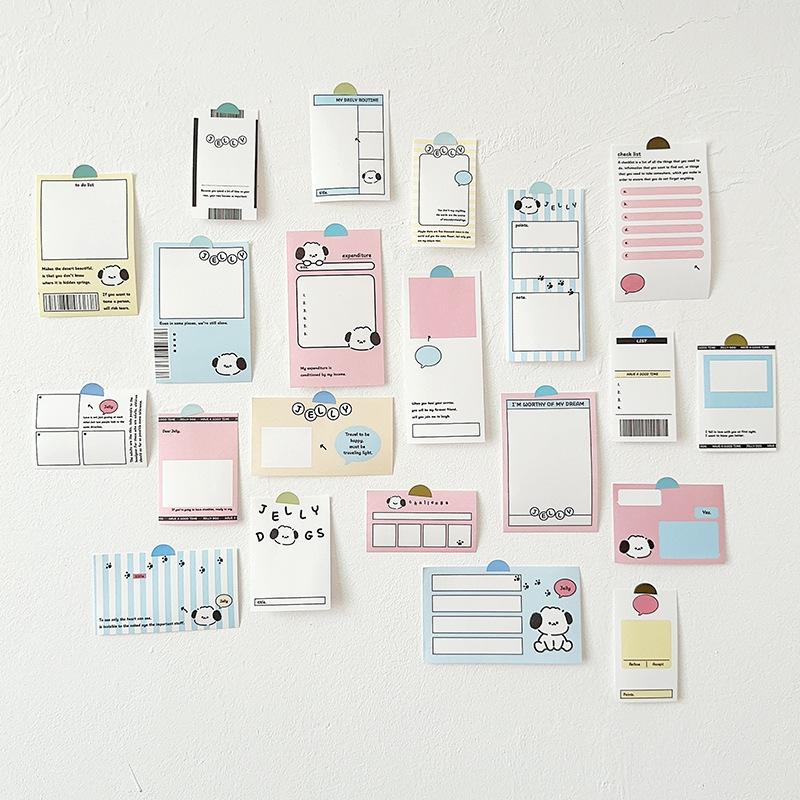 100 Sheets/pc Cartoon Memo Pad Sticky Note To Do List Check List Planner Notepad for Staff Students Stationery Journaling
