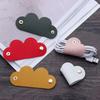 Mini Heart Shape Cable Organizer Vintage Earphone Wire Data Line Clips Cable Winder Tie Cable Management Cord Organizer Office