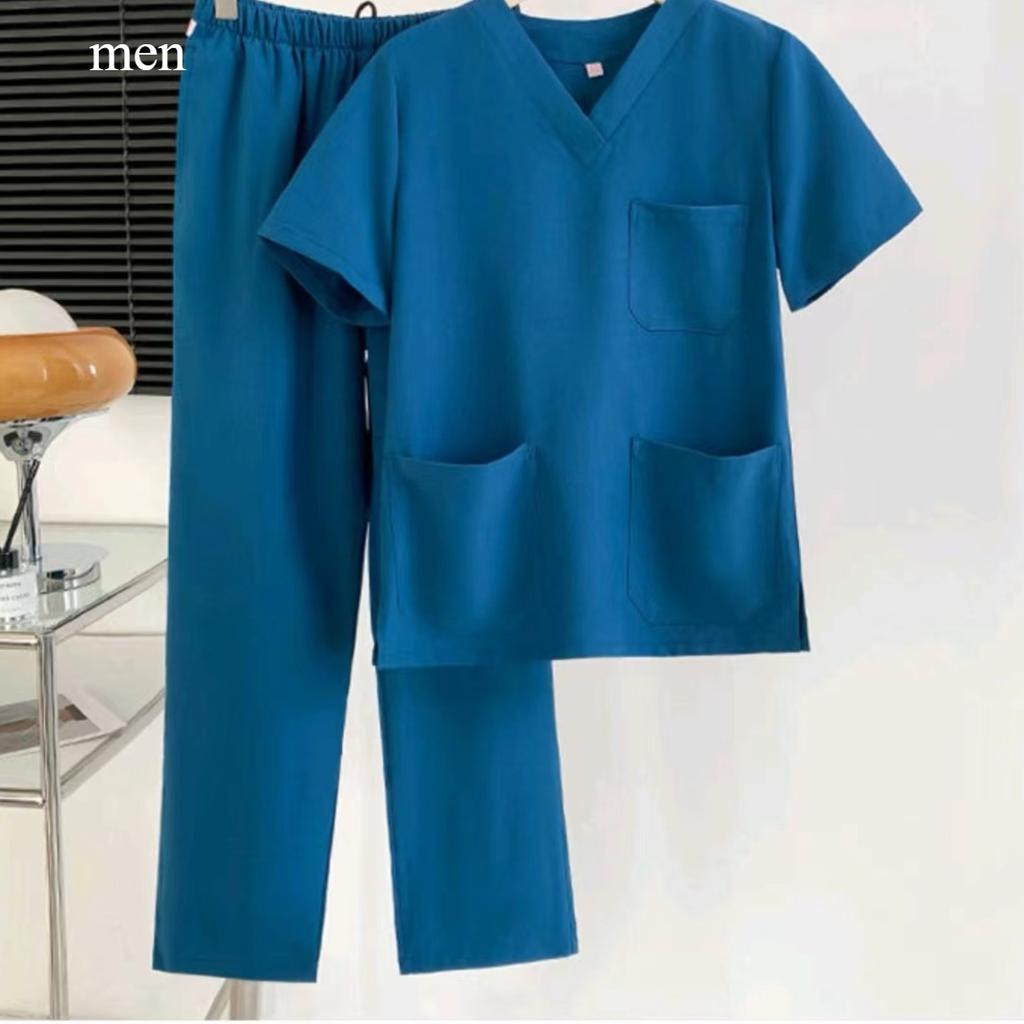 Factory Direct Cross-border Polyester Cotton Split Suit Operating Room Men and Women Doctors and Nurses Work Clothes