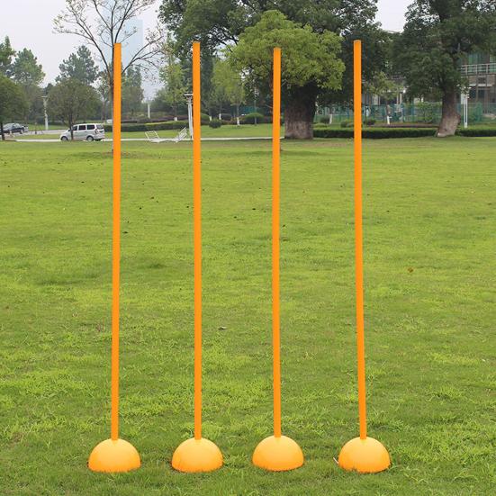 Football Corner Flag Set Training Match Sports Flagpole Kit Weather-Resistant Artificial Turf Corner Marker for Games Practice