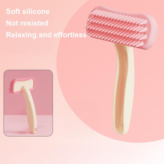 Dog Hair Remover Brush Pet Comb for Dogs And Cats Silicone Soft Teeth Massage Comb Grooming Bath Brush Pet Supplies