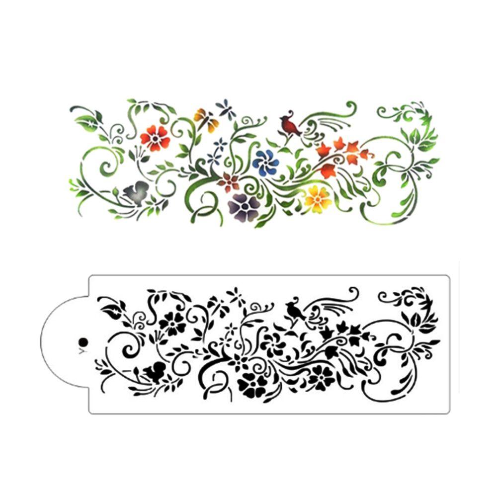 Художественная роспись своими руками Инструмент для выпечки краев Украшение цветов Трафарет для торта Печенье Формы для помадки