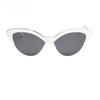 Vintage White Cat Eye Sunglasses Women Fashion Small Half Frame Eyewear Travel Sexy Sun Glasses
