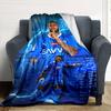 Electric Energy Football Personalized Name Blanket Lightweight Customizable Blanket Ultra-Soft Throw For Bed Seaside Living Room Livingroom