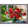 5D DIY Diamond Painting Vintage Beautiful Flowers Diamond Embroidery Cross Stitch Kit Full Rhinestone Mosaic Home Decor