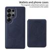 For Samsung Galaxy S25 Ultra Magnetic Case BETOPNICE RFID Blocking Leather Phone Back Cover with Detachable Card Bag