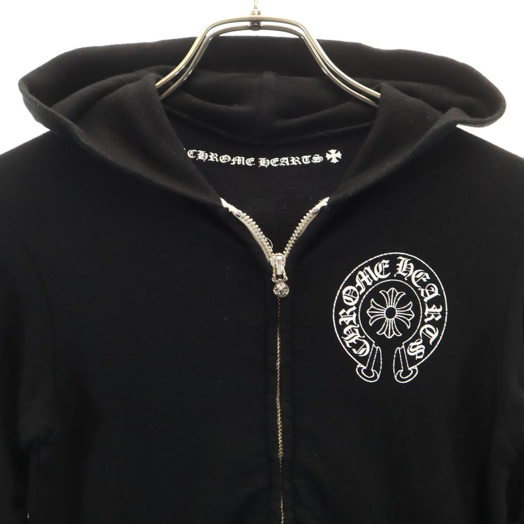 CHROME HEARTS Толстовка с молнией и длинным рукавом 4T черная Детская Б/У