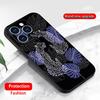 Японское искусство Модный дизайн с узором Тигр Чехол для телефона Для iPhone 17 16 16e 15 14 13 12 Plus Mini Pro Max Мягкий черный Ударопрочный Чехол