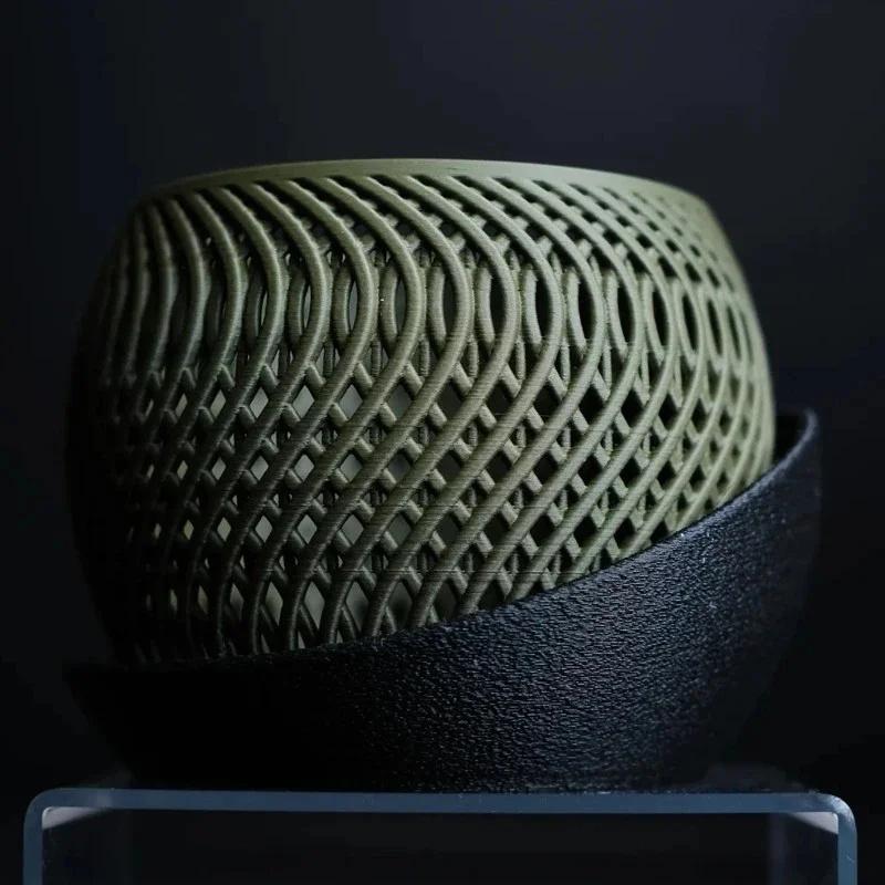 3D Printed Orchid Planter Polygonal Succulent Pot Modern Minimalist Artistic Elegant Balcony Decoration Flower Pot