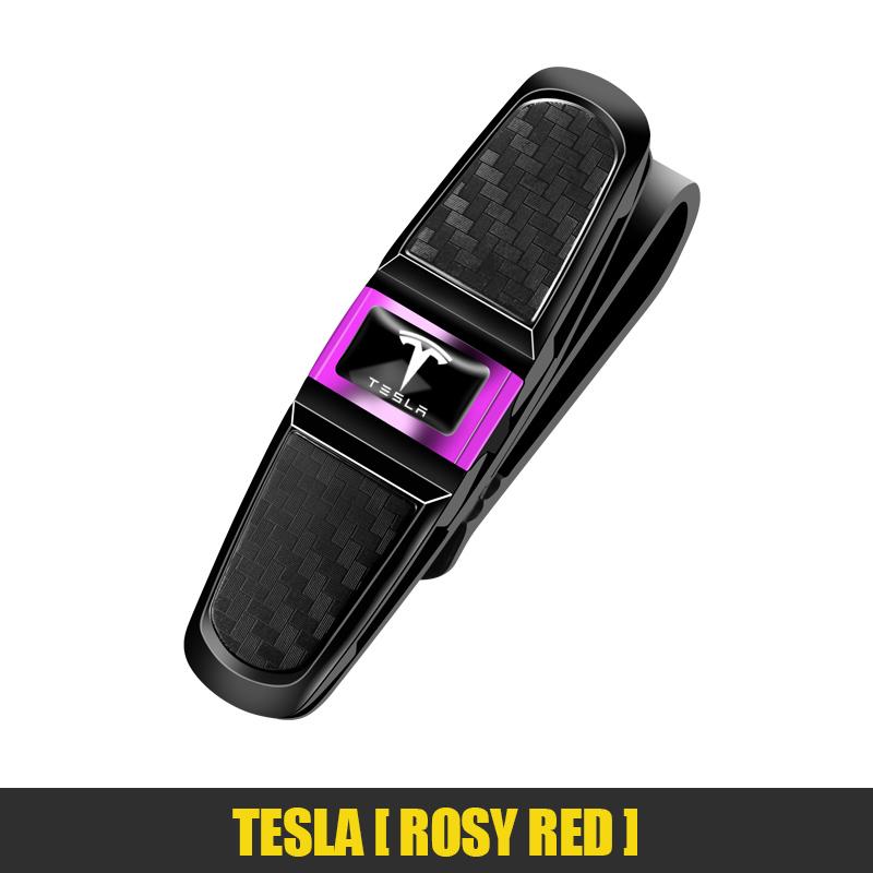 UBG4   Car Sun Visor Clip 360 Rotation Sunglasses Ticket Card ClampFor Tesla Model 3 Highland 2023 Model S Model X Model Y Model Y-Eur