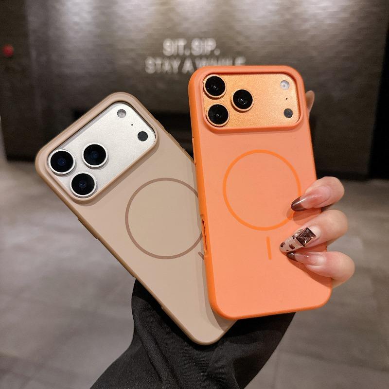 Роскошный чехол для телефона для iPhone 17 16Plus 15 14 13 12 Pro Max Air с MagSafe Беспроводная магнитная зарядка Защита
