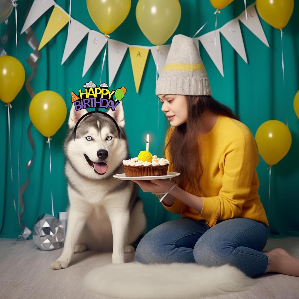 Повязка на голову на день рождения Корона Счастливые и стильные праздничные принадлежности Повязка на голову на день рождения Корона на день рождения