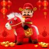 Horse Doll 2026 Year of The Horse Wealth Symbol Talisman for Chinese New Year Decor Zodiac Souvenir Gift