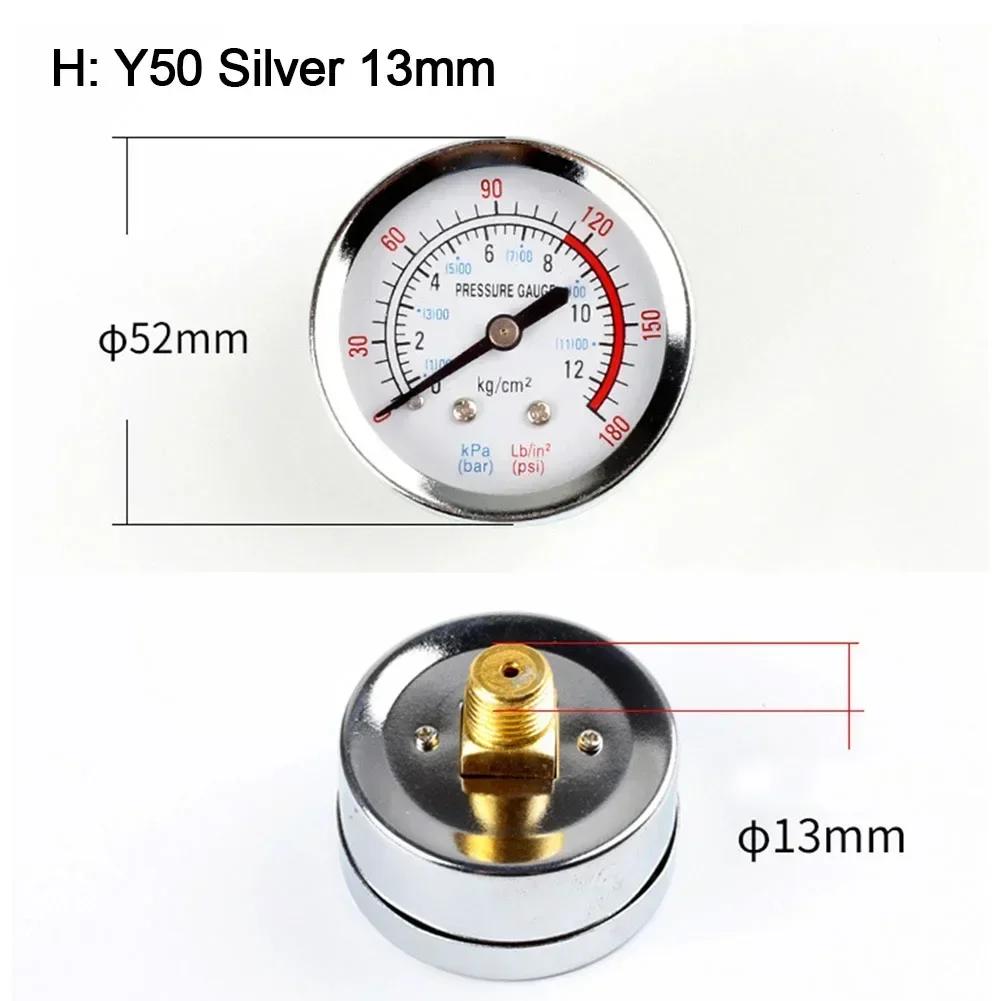 Y40 Y50 0-180PSI Газ Вода Топливо Жидкости Измеритель Манометр Для Воздушного Компрессора