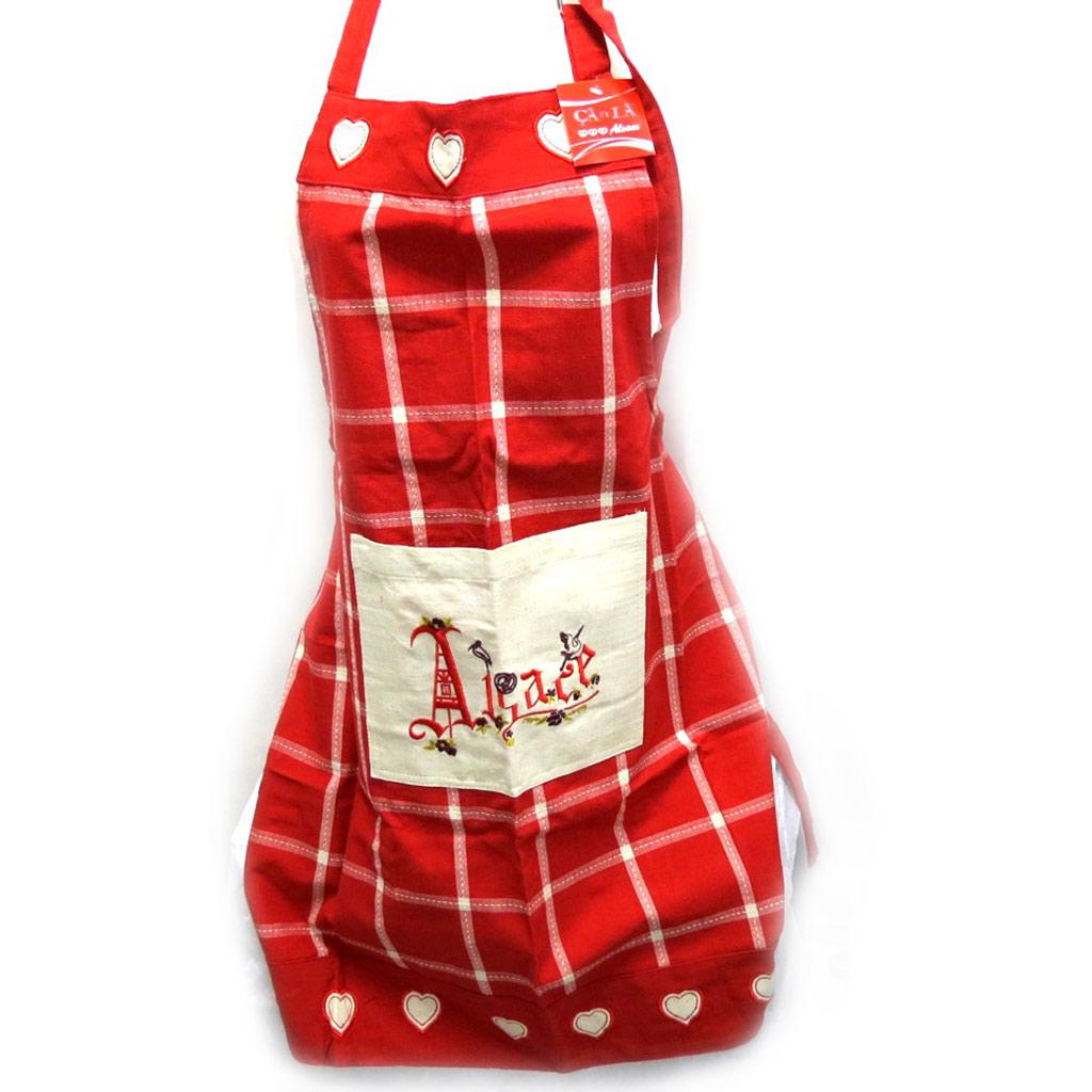 Les Trésors De Lily [M4569] - Дизайнерский фартук «Эльзас-Satzer» красная плитка