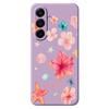 For Samsung Galaxy A17 5G Case Flower Pattern Printing Straight Edge TPU Phone Back Cover