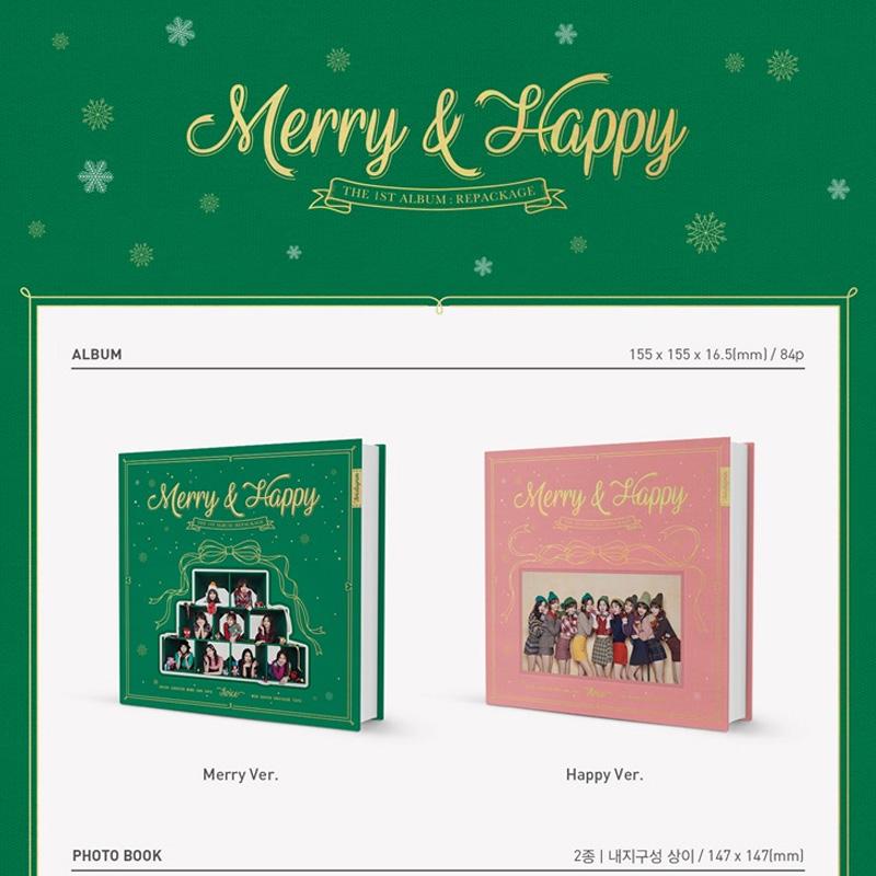 Twice 1-й переизданный альбом Merry & Happy