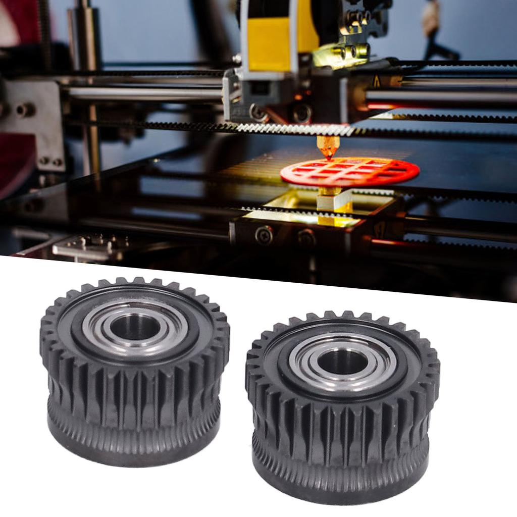 2 шт. шестерня экструдера с нанопокрытием из закаленной стали приводное колесо экструдера для K1 K1C K1 Maximum для Ender 3