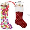 Hanging Christmas Gift Socks Pendant Xmas Gift Bag Candy Bag Christmas Stocking  Christmas Decor