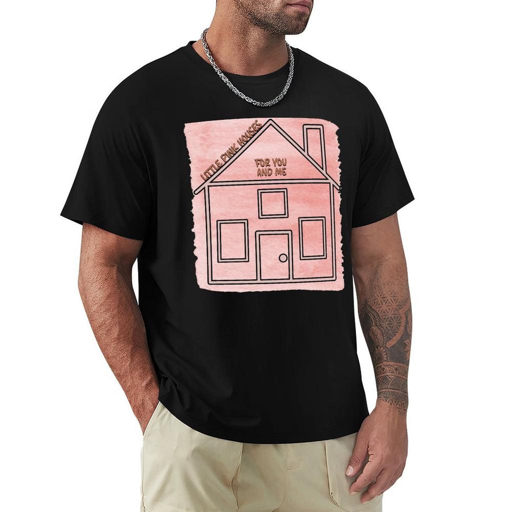 Pink Houses Tshirt Lightweight Casual Summer Tshirt