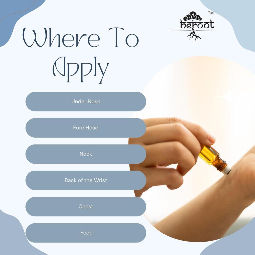 Focus & Calm Essential Oil Blend Roll On Frankincense, Sandalwood, Vetiver