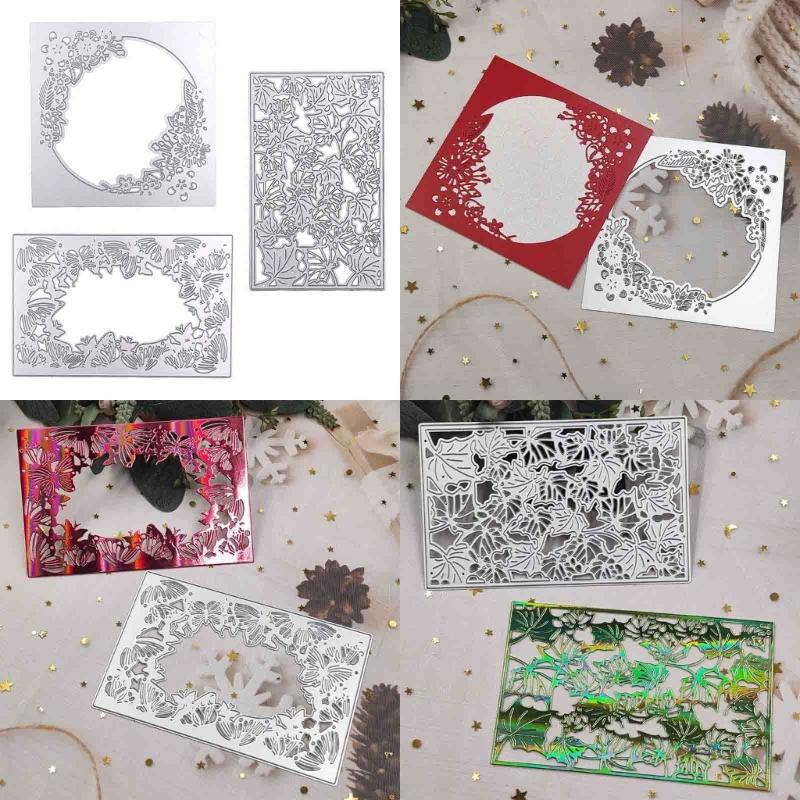 Рамка для приглашения Металлические штампы DIY Craft Углеродистая сталь Шаблон для тиснения Металлические трафареты Скрапбукинг для вырезки карт