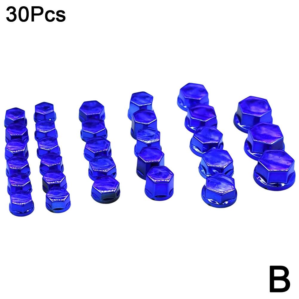 Универсальный 30 шт. мотоциклетный моделирующий гайка с покрытием декоративная крышка винта для Yamaha для Kawasaki для BMW мотоциклетный винт гайка крышка