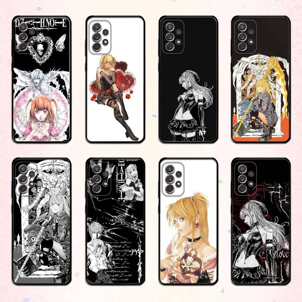 Миса аниме D-Death N-Note Чехол для телефона для Samsung S 25,24,23,22,30,21,10,9,Ultra,Plus,Lite,FE,4,5 G Мягкий черный чехол