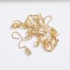 10pcs 14K Bag of Gold Ear Thread, Long Fringed Ear Jewelry Accessories DIY Handmade, Ear Chain