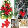 12/24 шт., бант, рождественская елка, домашний рождественский бант, вечерние украшения для рождественской елки, красный бант, украшения, рождественский декор, фестиваль, вечеринка, садовый орнамент, декор