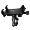 Black Cycling Phone Holder Aluminum Alloy Handlebar Clamp Phone Mount for Motorcycle Mountain