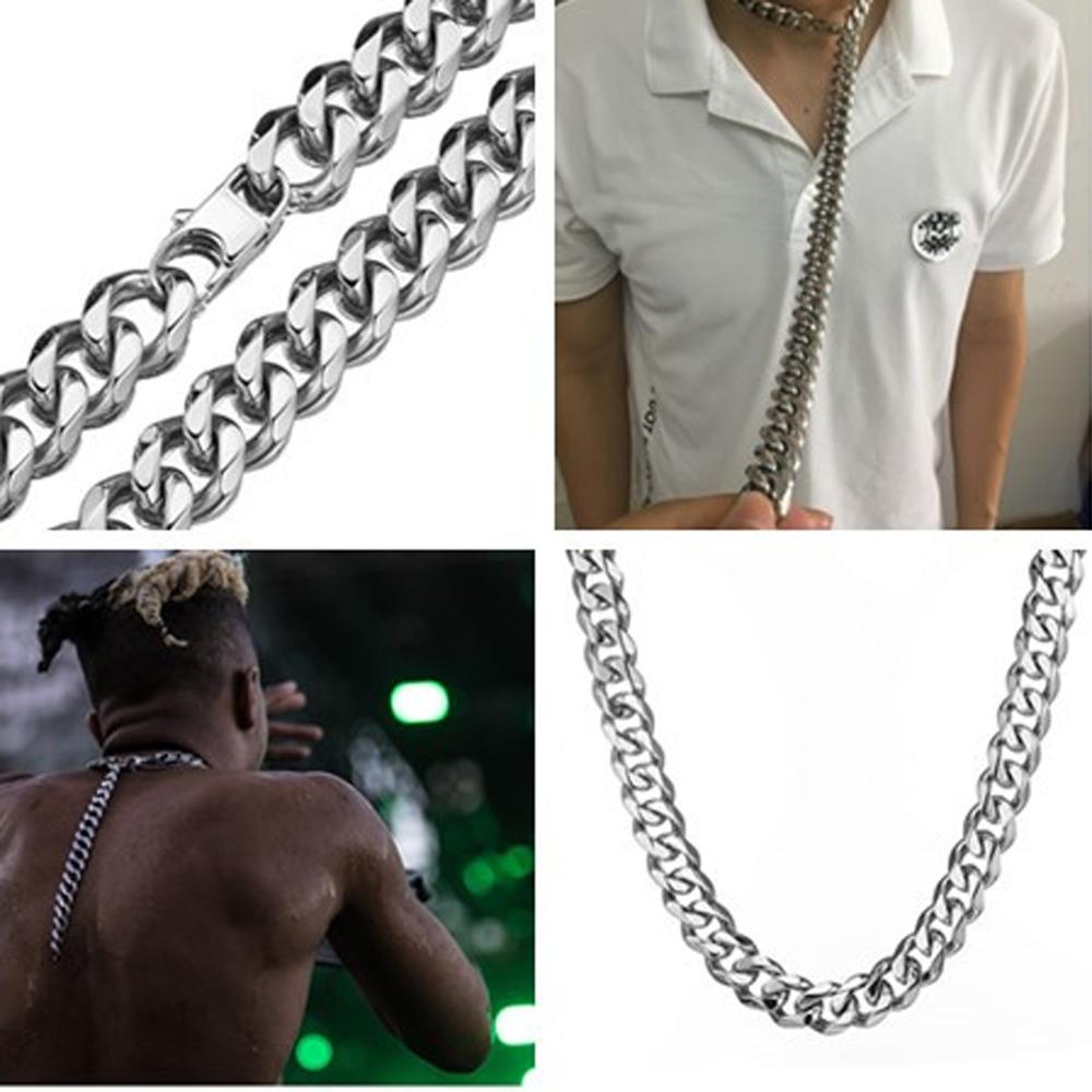Мужские хип-хоп цепи ожерелья из нержавеющей стали высокого качества Xxxtentacion стиль Майами кубинские цепи ожерелье мужской ювелирный подарок